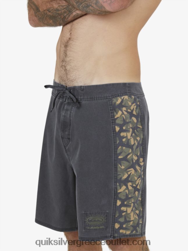 boardshort 18 surfsilk arch Quiksilver άνδρες 66LP841697 μαύρος