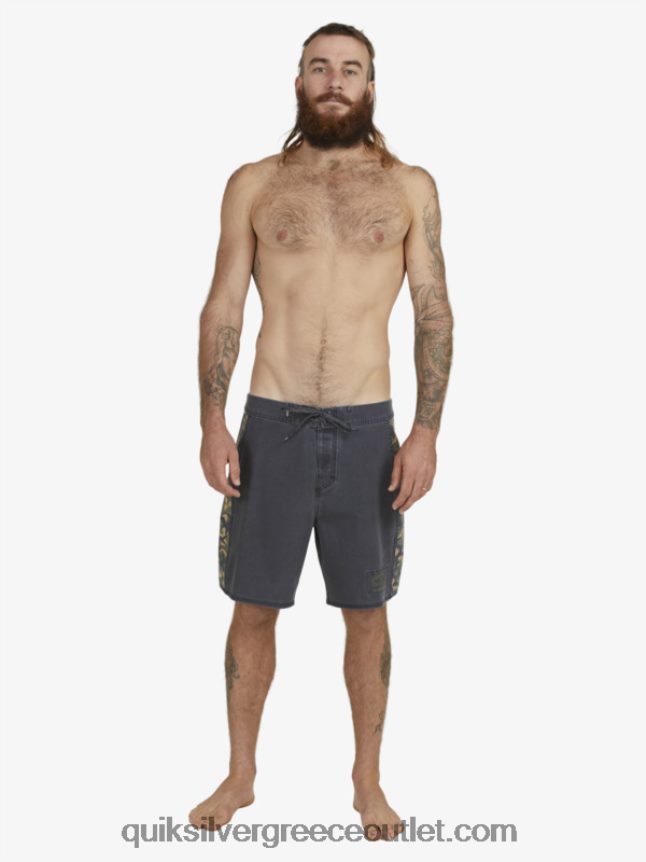 boardshort 18 surfsilk arch Quiksilver άνδρες 66LP841697 μαύρος