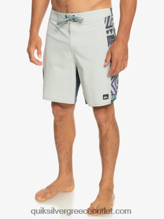 boardshort 18 surfsilk arch Quiksilver άνδρες 66LP84311 γκρι βιολετί