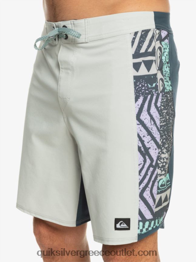boardshort 18 surfsilk arch Quiksilver άνδρες 66LP84311 γκρι βιολετί