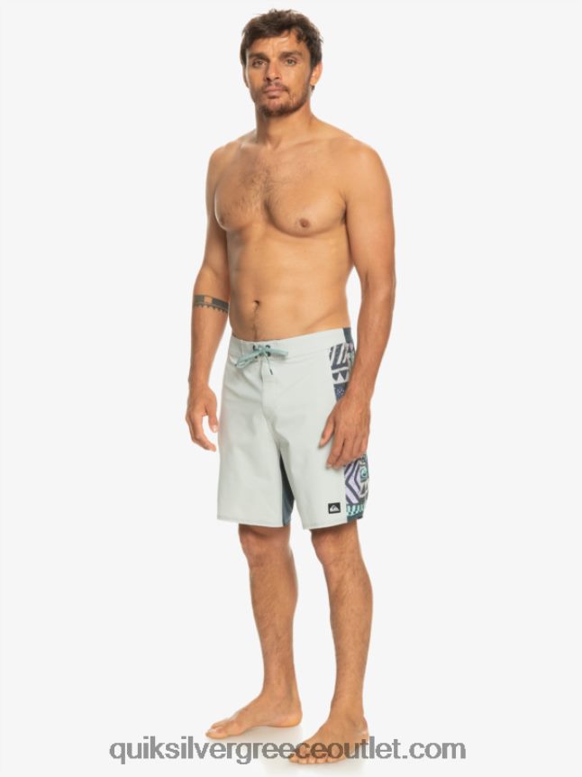boardshort 18 surfsilk arch Quiksilver άνδρες 66LP84311 γκρι βιολετί