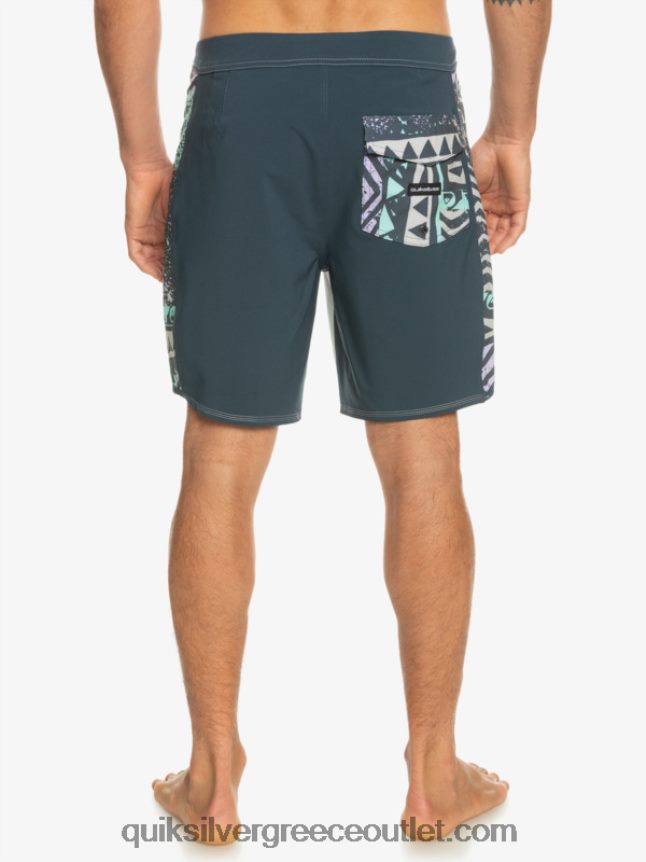 boardshort 18 surfsilk arch Quiksilver άνδρες 66LP84311 γκρι βιολετί