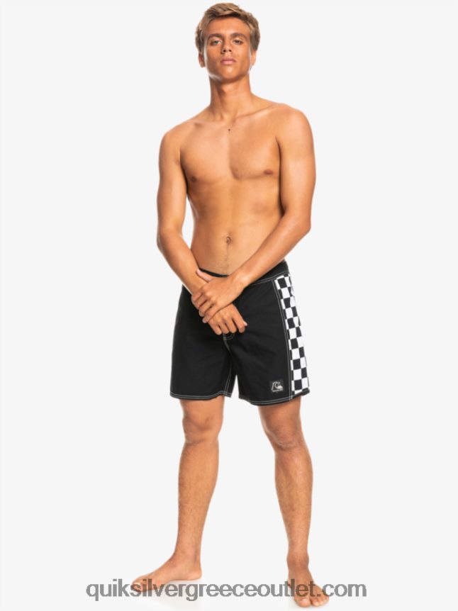 αυθεντικά boardshort arch 16 Quiksilver άνδρες 66LP841780 μαύρος