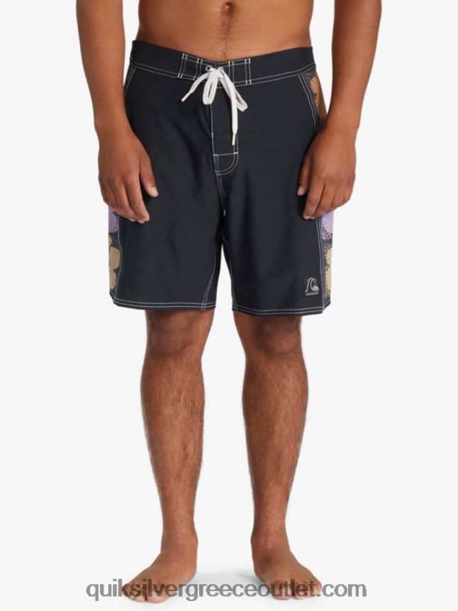 αυθεντικά boardshort arch 18 Quiksilver άνδρες 66LP841737 μαύρος