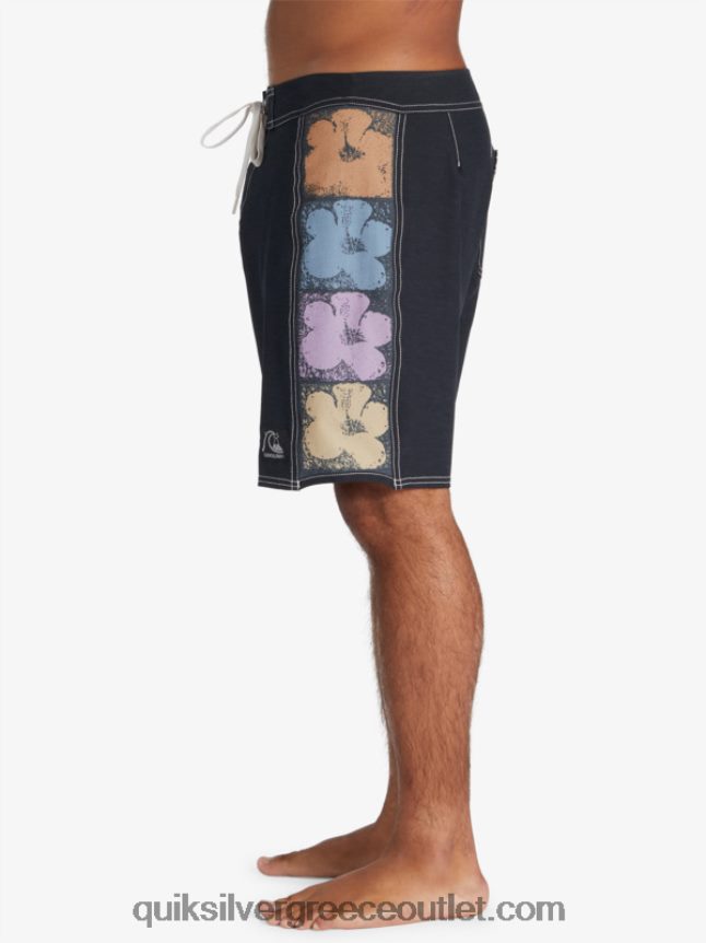 αυθεντικά boardshort arch 18 Quiksilver άνδρες 66LP841737 μαύρος