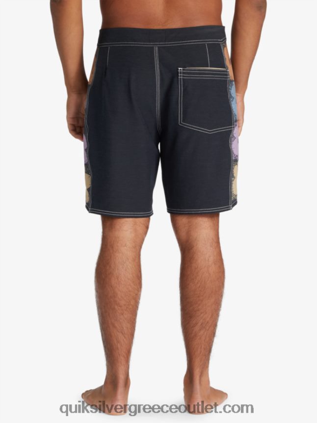 αυθεντικά boardshort arch 18 Quiksilver άνδρες 66LP841737 μαύρος