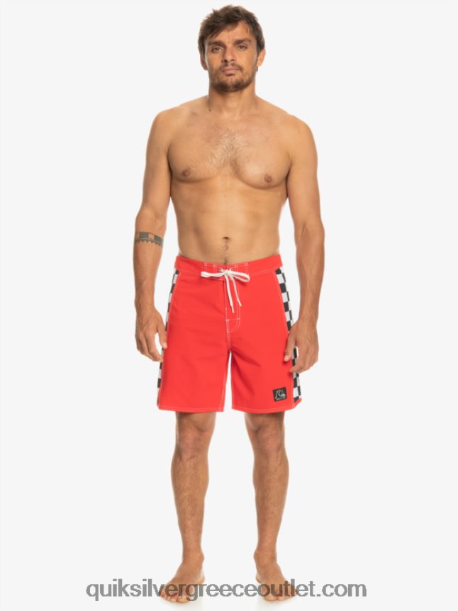 αυθεντικά boardshort arch 18 Quiksilver άνδρες 66LP84176 κόκκινο υψηλού κινδύνου