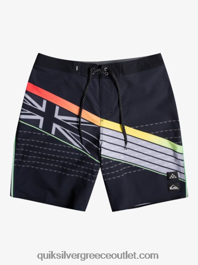 boardshort surfsilk hawaii core 20 Quiksilver άνδρες 66LP841887 μαύρος