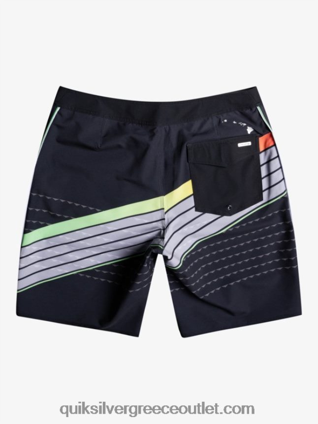 boardshort surfsilk hawaii core 20 Quiksilver άνδρες 66LP841887 μαύρος