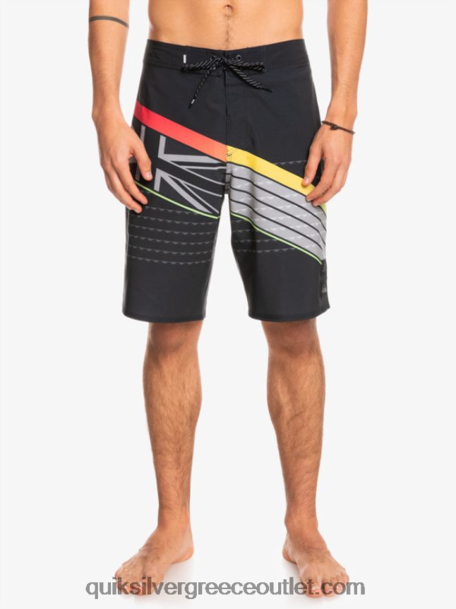 boardshort surfsilk hawaii core 20 Quiksilver άνδρες 66LP841887 μαύρος