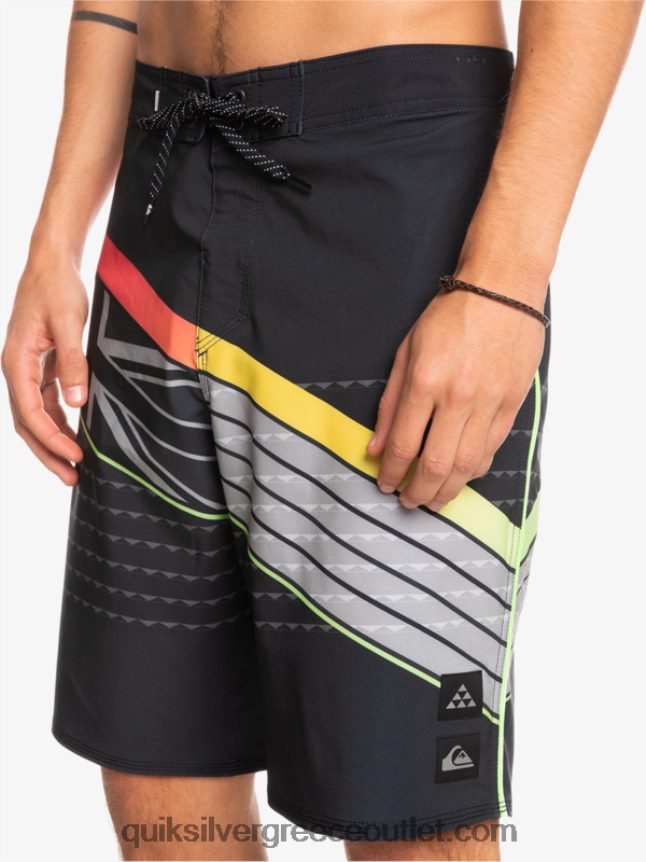 boardshort surfsilk hawaii core 20 Quiksilver άνδρες 66LP841887 μαύρος
