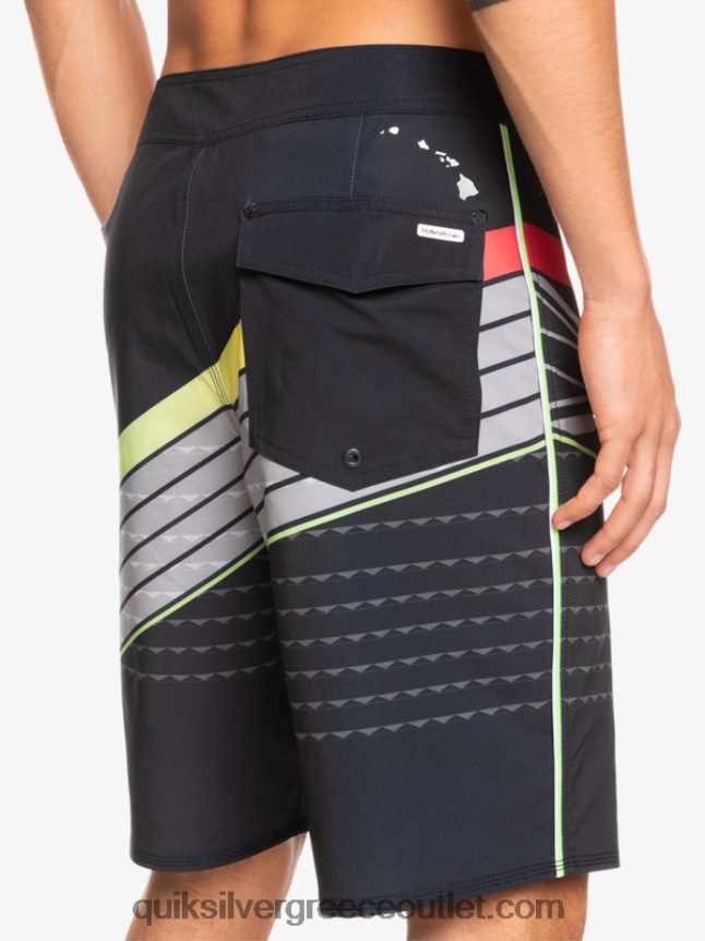 boardshort surfsilk hawaii core 20 Quiksilver άνδρες 66LP841887 μαύρος