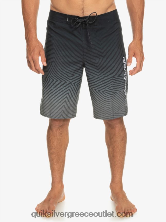 καθημερινό στημόνι fade 20 boardshorts Quiksilver άνδρες 66LP841281 μαύρος