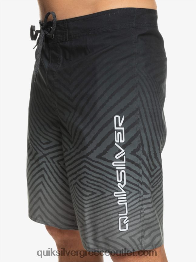 καθημερινό στημόνι fade 20 boardshorts Quiksilver άνδρες 66LP841281 μαύρος
