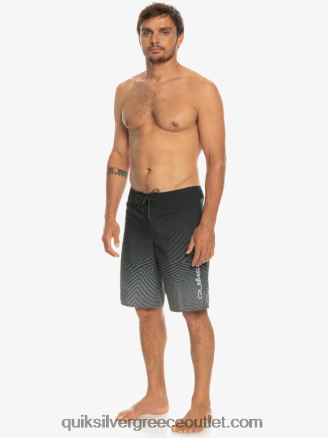 καθημερινό στημόνι fade 20 boardshorts Quiksilver άνδρες 66LP841281 μαύρος