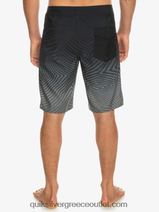 καθημερινό στημόνι fade 20 boardshorts Quiksilver άνδρες 66LP841281 μαύρος