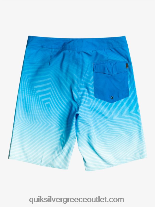 καθημερινό στημόνι fade 20 boardshorts Quiksilver άνδρες 66LP841282 αναπνευστήρας μπλε