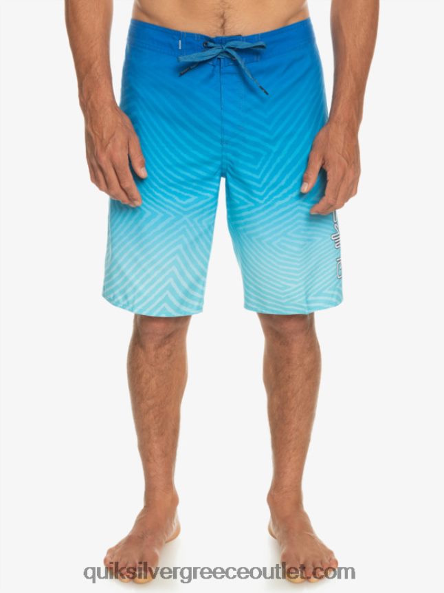 καθημερινό στημόνι fade 20 boardshorts Quiksilver άνδρες 66LP841282 αναπνευστήρας μπλε