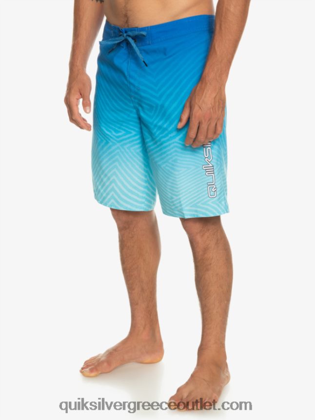 καθημερινό στημόνι fade 20 boardshorts Quiksilver άνδρες 66LP841282 αναπνευστήρας μπλε