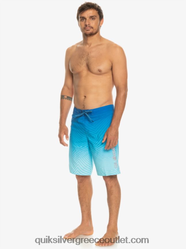 καθημερινό στημόνι fade 20 boardshorts Quiksilver άνδρες 66LP841282 αναπνευστήρας μπλε