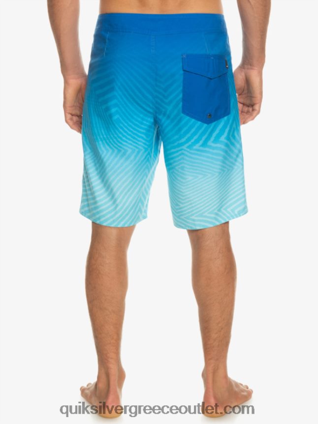 καθημερινό στημόνι fade 20 boardshorts Quiksilver άνδρες 66LP841282 αναπνευστήρας μπλε