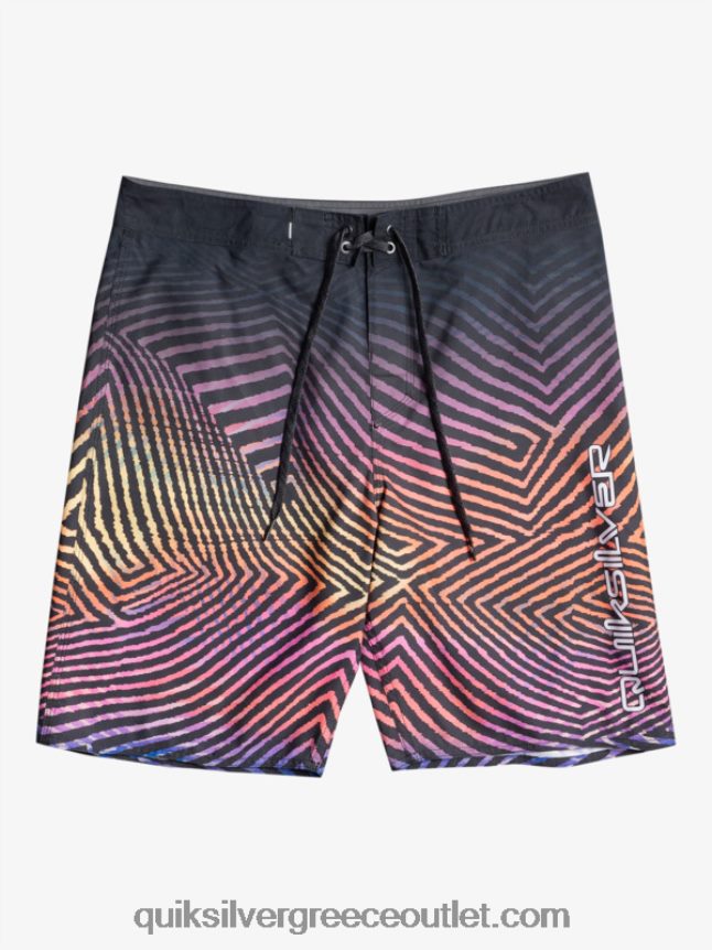 καθημερινό στημόνι fade 20 boardshorts Quiksilver άνδρες 66LP841283 ασφαλτικό σκυρόδερμα