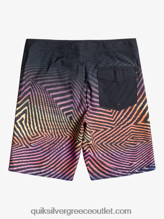 καθημερινό στημόνι fade 20 boardshorts Quiksilver άνδρες 66LP841283 ασφαλτικό σκυρόδερμα