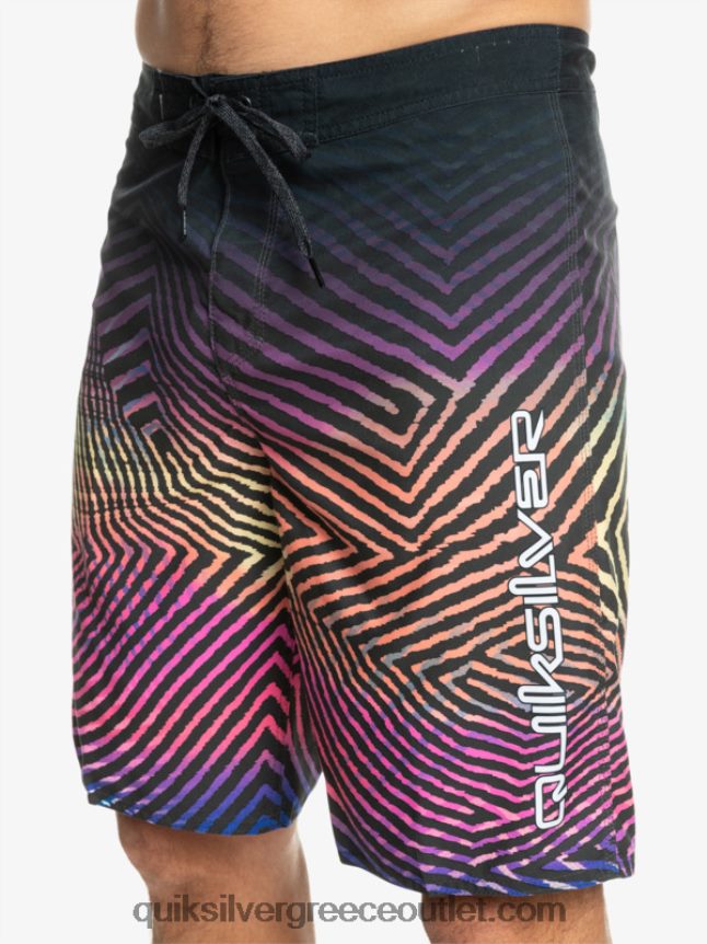 καθημερινό στημόνι fade 20 boardshorts Quiksilver άνδρες 66LP841283 ασφαλτικό σκυρόδερμα