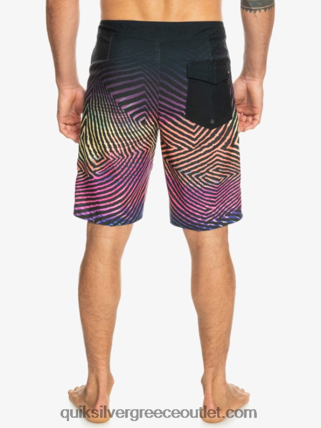 καθημερινό στημόνι fade 20 boardshorts Quiksilver άνδρες 66LP841283 ασφαλτικό σκυρόδερμα