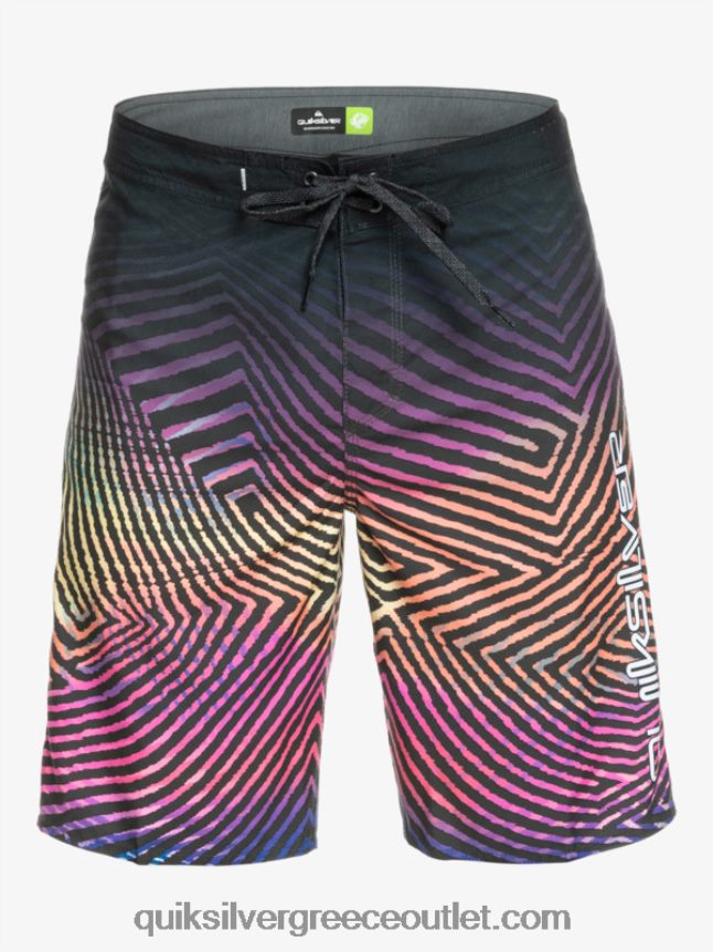 καθημερινό στημόνι fade 20 boardshorts Quiksilver άνδρες 66LP841283 ασφαλτικό σκυρόδερμα
