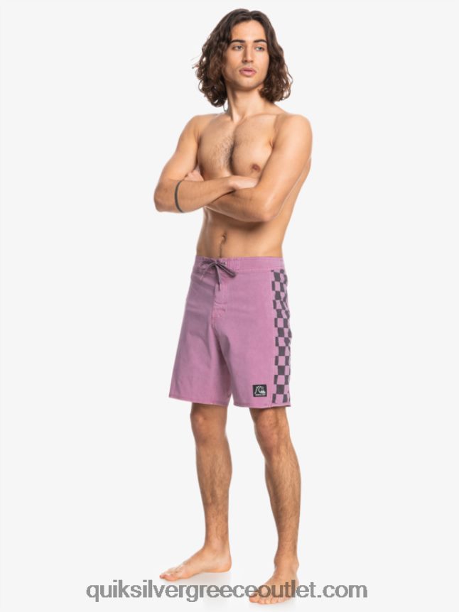 αυθεντικό τόξο hempstretch πλύθηκε 18 παντελόνια Quiksilver άνδρες 66LP841669 σκονισμένη ορχιδέα