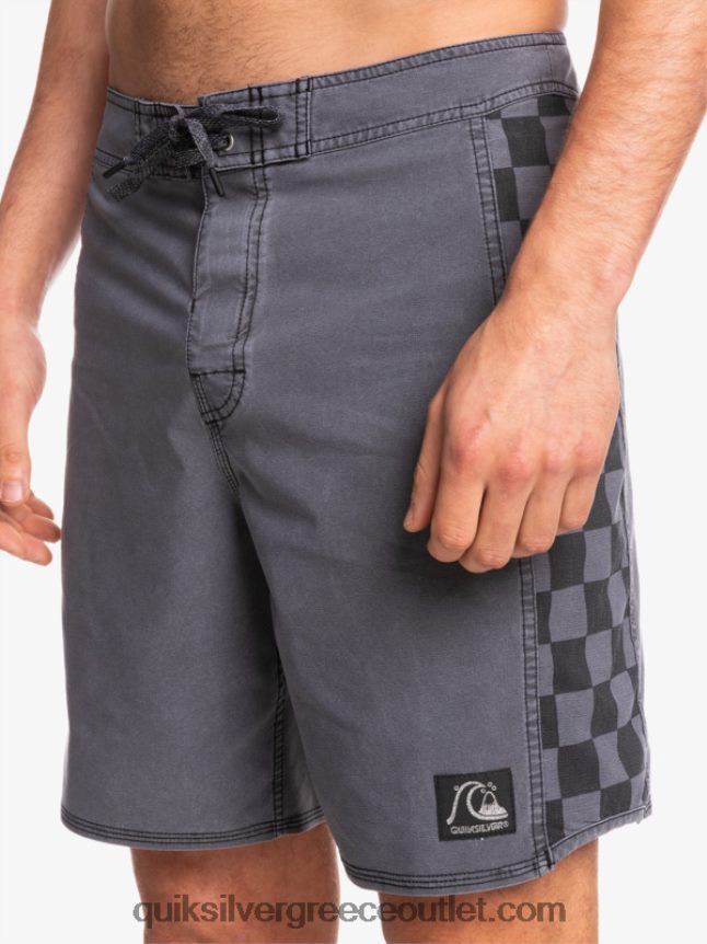 αυθεντικό τόξο hempstretch πλύθηκε 18 παντελόνια Quiksilver άνδρες 66LP841671 μαύρος