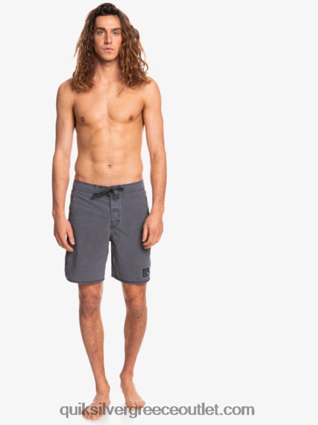 αυθεντικό τόξο hempstretch πλύθηκε 18 παντελόνια Quiksilver άνδρες 66LP841671 μαύρος