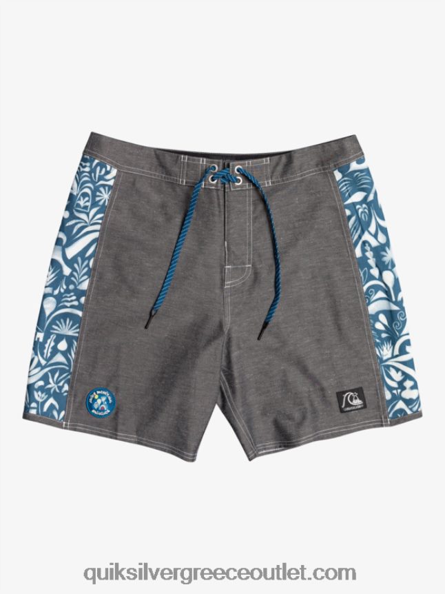 αυθεντικό κενό καμβά αψίδας hempstretch 18 boardshort Quiksilver άνδρες 66LP841823 javier mendizabal - μαύρο