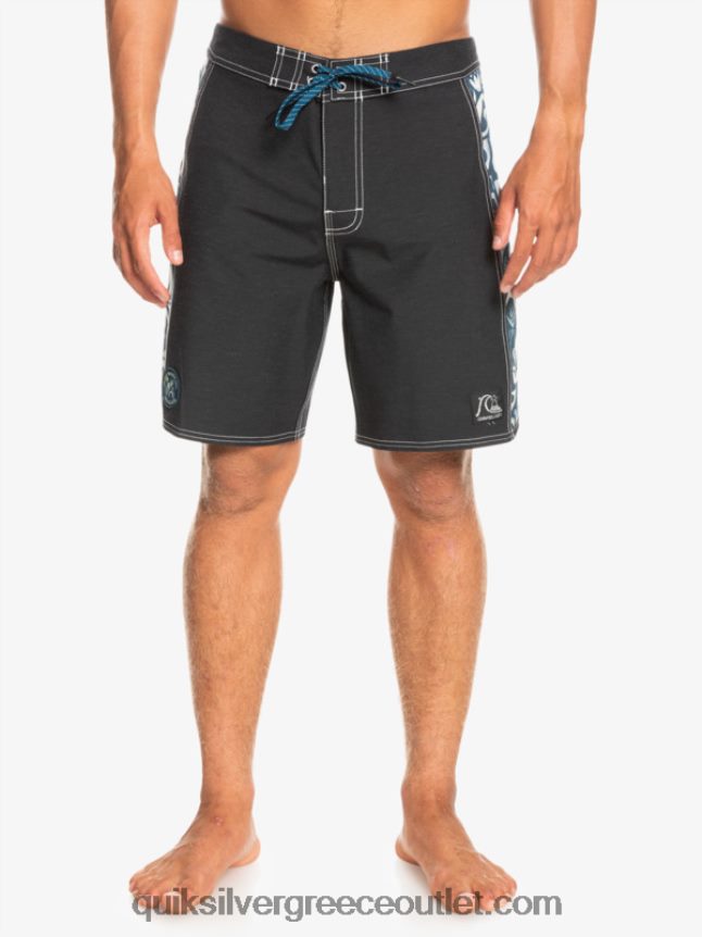 αυθεντικό κενό καμβά αψίδας hempstretch 18 boardshort Quiksilver άνδρες 66LP841823 javier mendizabal - μαύρο