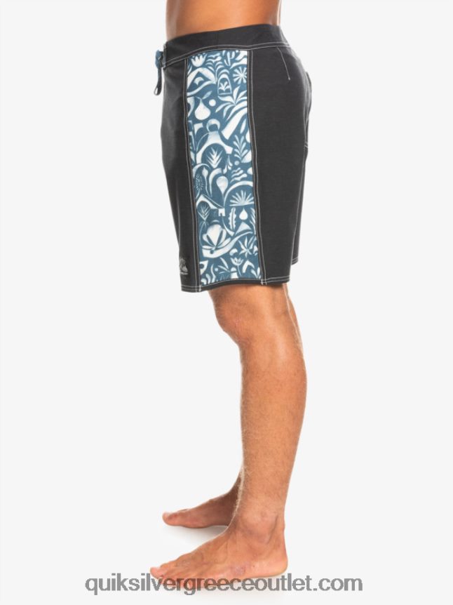 αυθεντικό κενό καμβά αψίδας hempstretch 18 boardshort Quiksilver άνδρες 66LP841823 javier mendizabal - μαύρο