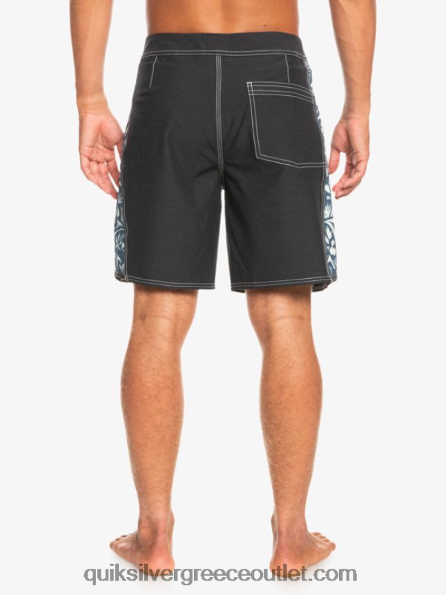 αυθεντικό κενό καμβά αψίδας hempstretch 18 boardshort Quiksilver άνδρες 66LP841823 javier mendizabal - μαύρο