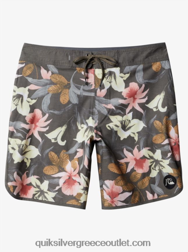 χτένι hempstretch 19 boardshort Quiksilver άνδρες 66LP841740 ασφαλτικό σκυρόδερμα