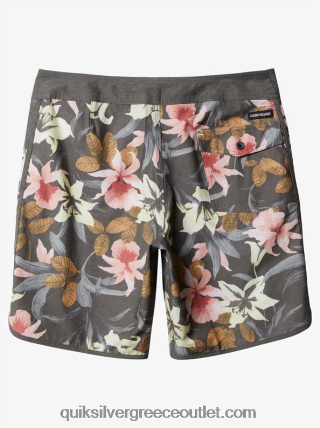 χτένι hempstretch 19 boardshort Quiksilver άνδρες 66LP841740 ασφαλτικό σκυρόδερμα