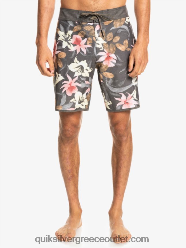 χτένι hempstretch 19 boardshort Quiksilver άνδρες 66LP841740 ασφαλτικό σκυρόδερμα
