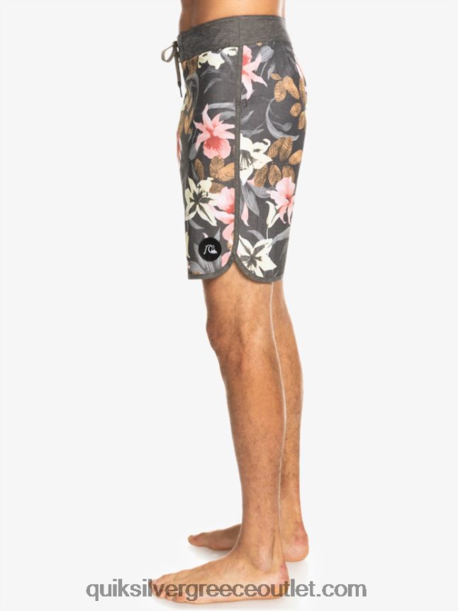 χτένι hempstretch 19 boardshort Quiksilver άνδρες 66LP841740 ασφαλτικό σκυρόδερμα