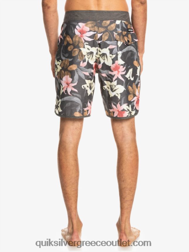 χτένι hempstretch 19 boardshort Quiksilver άνδρες 66LP841740 ασφαλτικό σκυρόδερμα