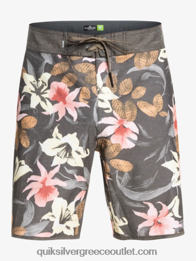 χτένι hempstretch 19 boardshort Quiksilver άνδρες 66LP841740 ασφαλτικό σκυρόδερμα