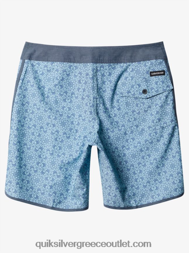 χτένι hempstretch 19 boardshort Quiksilver άνδρες 66LP841741 μπλε γυαλί