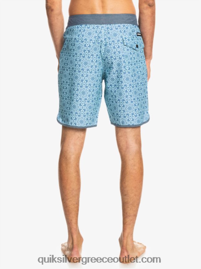 χτένι hempstretch 19 boardshort Quiksilver άνδρες 66LP841741 μπλε γυαλί