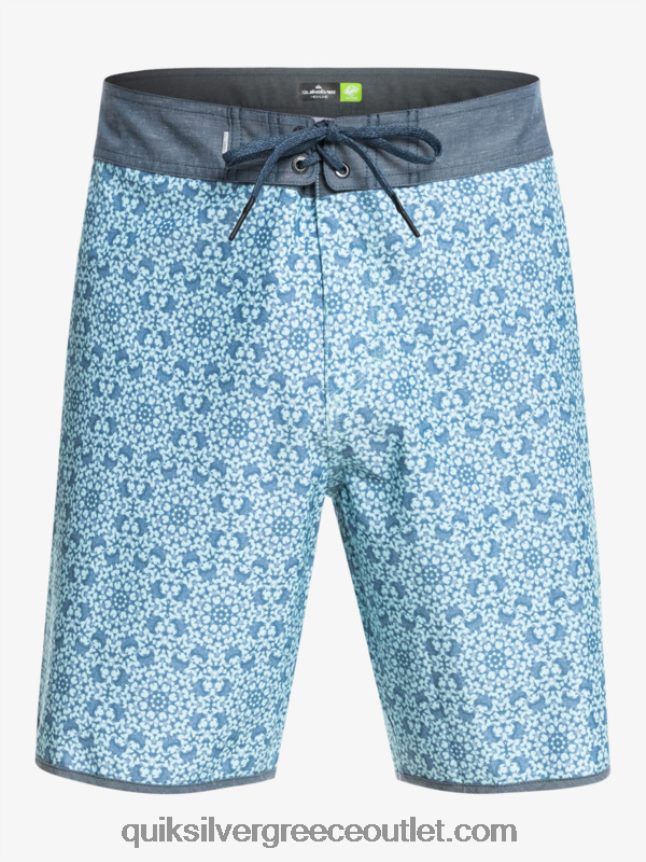 χτένι hempstretch 19 boardshort Quiksilver άνδρες 66LP841741 μπλε γυαλί