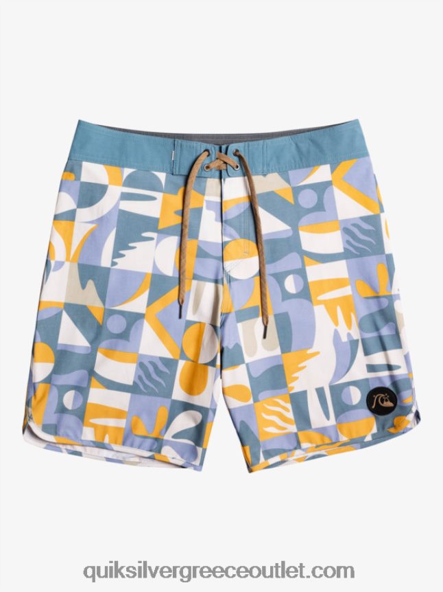 χτένι hempstretch 19 boardshort Quiksilver άνδρες 66LP841743 ashley blue