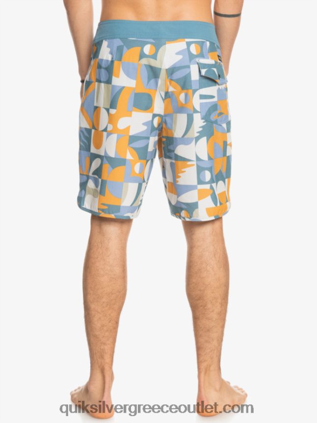 χτένι hempstretch 19 boardshort Quiksilver άνδρες 66LP841743 ashley blue