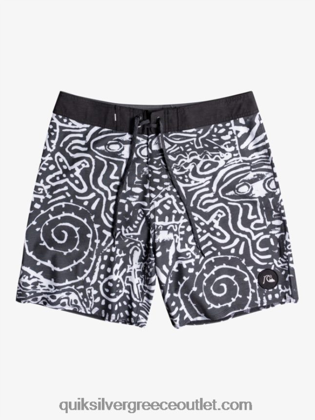 hempstretch 69 18 boardshort Quiksilver άνδρες 66LP841814 μαύρος