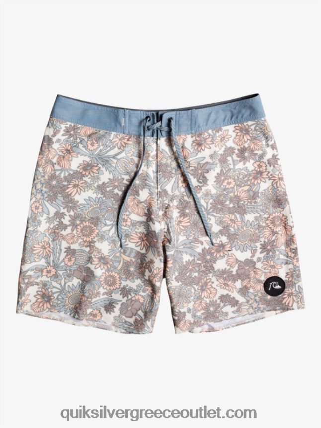 hempstretch 69 18 boardshort Quiksilver άνδρες 66LP841815 αντίκα λευκό